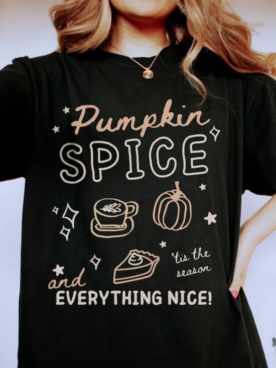 Tops - Cute Pumpkin Tee, Hello Fall Shirt, Autumn Lover Gift